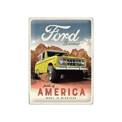 Metallilevy Nostalgic Art Ford -Bronco Pride Of America, 30x40 cm hinta ja tiedot |  Pilailulahjat | hobbyhall.fi