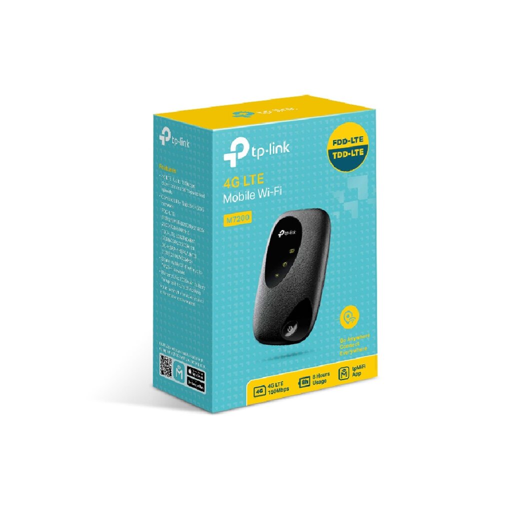 TP-LINK 4G LTE Mobile Wi-Fi M7200 802.11n, 300 Mbit hinta ja tiedot | Reitittimet ja modeemit | hobbyhall.fi