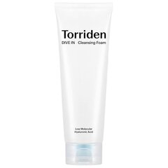 Torriden DIVE-IN Low Molecular Hyaluronic Acid Cleansing Foam 80 ml - Kasvojen puhdistusvaahto, jossa on matalamolekyylistä hyaluronihappoa. hinta ja tiedot | Kasvojen puhdistusaineet | hobbyhall.fi