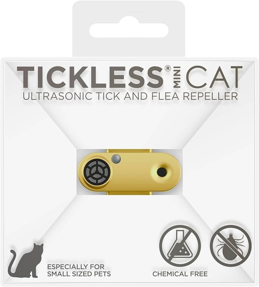 TICKLES MINI CAT Ultraääniriipus punkkeja ja kirppuja vastaan, kehäkukka hinta ja tiedot | Käsityökalut | hobbyhall.fi