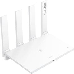 Huawei AX3 Pro langaton reititin Gigabitti Ethernet Kaksitaajuus (2,4 GHz/5 GHz) Valkoinen hinta ja tiedot | Reitittimet ja modeemit | hobbyhall.fi