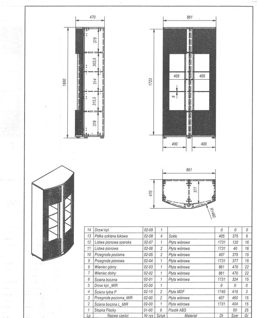 Indauja Cama 2D, musta hinta ja tiedot | Vitriinit | hobbyhall.fi