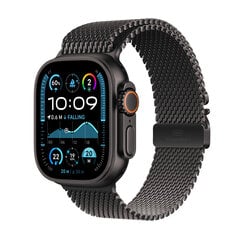 Apple Watch Ultra 2 GPS + Cellular 49mm Black Titanium Case with Black Titanium Milanese Loop - M MX5U3EL/A hinta ja tiedot | Älykellot | hobbyhall.fi