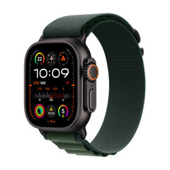 Apple Watch Ultra 2 GPS + Cellular 49mm Black Titanium Case with Dark Green Alpine Loop - Small MX4Q3EL/A hinta ja tiedot | Älykellot | hobbyhall.fi