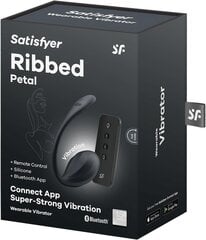 Vibrator Satisfyer Shiny Petal, musta hinta ja tiedot | Vibraattorit | hobbyhall.fi