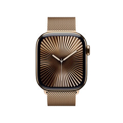 Apple Watch Series 10 GPS + Cellular 42mm Gold Titanium Case with Gold Milanese Loop MX083ET/A hinta ja tiedot | Älykellot | hobbyhall.fi