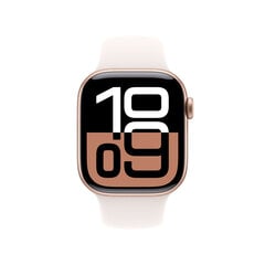 Apple Watch Series 10 GPS + Cellular 42mm Rose Gold Aluminium Case with Light Blush Sport Band - S/M MWX93ET/A hinta ja tiedot | Älykellot | hobbyhall.fi