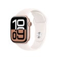 Apple Watch Series 10 GPS + Cellular 42mm Rose Gold Aluminium Case with Light Blush Sport Band - S/M MWX93ET/A