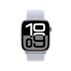 Apple Watch Series 10 GPS + Cellular 42mm Silver Aluminium Case with Blue Cloud Sport Loop MWX53ET/A hinta ja tiedot | Älykellot | hobbyhall.fi