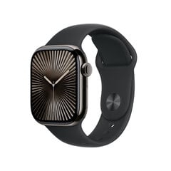 Apple Watch Series 10 GPS + Cellular 42mm Slate Titanium Case with Black Sport Band - S/M MWXG3ET/A hinta ja tiedot | Älykellot | hobbyhall.fi