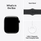 Apple Watch Series 10 GPS + Cellular 42mm Slate Titanium Case with Black Sport Band - S/M MWXG3ET/A hinta ja tiedot | Älykellot | hobbyhall.fi