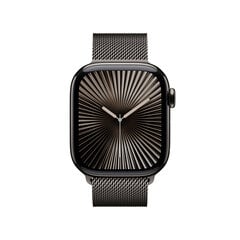 Apple Watch Series 10 GPS + Cellular 42mm Slate Titanium Case with Slate Milanese Loop MX053ET/A hinta ja tiedot | Älykellot | hobbyhall.fi