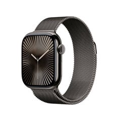 Apple Watch Series 10 GPS + Cellular 42mm Slate Titanium Case with Slate Milanese Loop MX053ET/A hinta ja tiedot | Älykellot | hobbyhall.fi