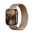 Apple Watch Series 10 GPS + Cellular 46mm Gold Titanium Case with Gold Milanese Loop - M/L MX003ET/A