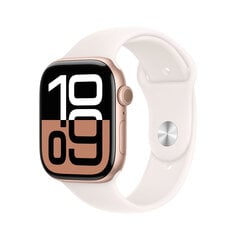 Apple Watch Series 10 GPS + Cellular 46mm Rose Gold Aluminium Case with Light Blush Sport Band - S/M MWY63ET/A hinta ja tiedot | Älykellot | hobbyhall.fi