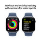 Apple Watch Series 10 GPS + Cellular 46mm Silver Aluminium Case with Denim Sport Band - S/M MWY03ET/A hinta ja tiedot | Älykellot | hobbyhall.fi