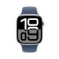 Apple Watch Series 10 GPS + Cellular 46mm Silver Aluminium Case with Denim Sport Band - S/M MWY03ET/A hinta ja tiedot | Älykellot | hobbyhall.fi