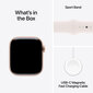 Apple Watch Series 10 GPS 42mm Rose Gold Aluminium Case with Light Blush Sport Band - S/M MWWH3ET/A hinta ja tiedot | Älykellot | hobbyhall.fi