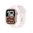 Apple Watch Series 10 GPS 42mm Rose Gold Aluminium Case with Light Blush Sport Band - S/M MWWH3ET/A