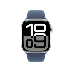 Apple Watch Series 10 GPS 42mm Silver Aluminium Case with Denim Sport Band - S/M MWWA3ET/A hinta ja tiedot | Älykellot | hobbyhall.fi