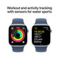 Apple Watch Series 10 GPS 42mm Silver Aluminium Case with Denim Sport Band - S/M MWWA3ET/A hinta ja tiedot | Älykellot | hobbyhall.fi