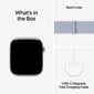 Apple Watch Series 10 GPS 46mm Silver Aluminium Case with Blue Cloud Sport Loop MWWN3ET/A hinta ja tiedot | Älykellot | hobbyhall.fi