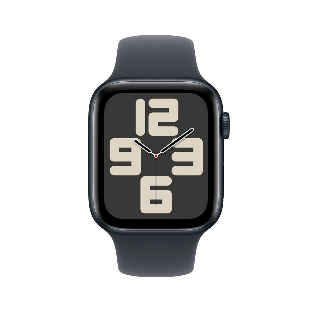 Apple Watch SE GPS + Cellular 44mm Midnight Aluminium Case with Midnight Sport Band - S/M MXGL3ET/A hinta ja tiedot | Älykellot | hobbyhall.fi