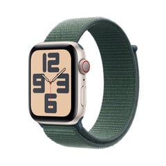 Apple Watch SE GPS + Cellular 44mm Starlight Aluminium Case with Lake Green Sport Loop MXGV3ET/A hinta ja tiedot | Älykellot | hobbyhall.fi