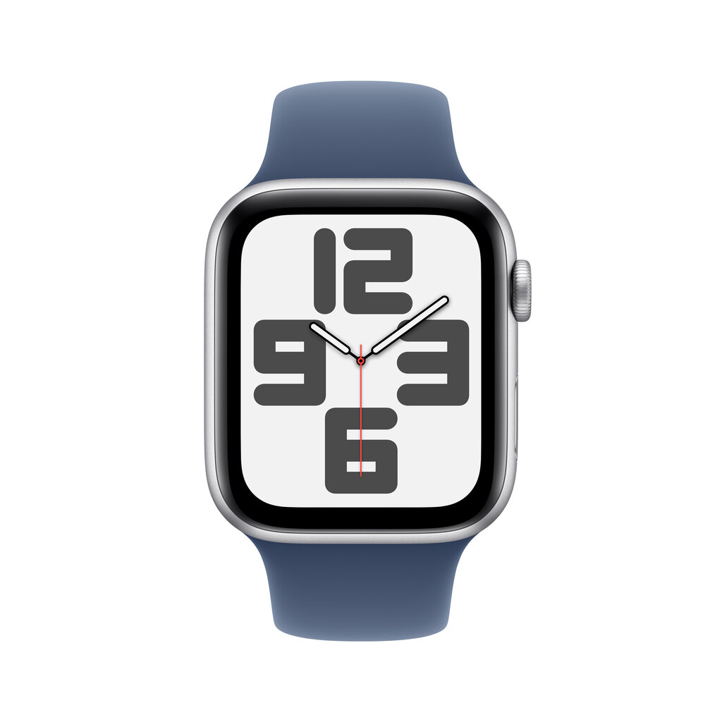 Apple Watch SE GPS 40mm Silver Aluminium Case with Denim Sport Band - M/L MXED3ET/A hinta ja tiedot | Älykellot | hobbyhall.fi