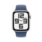 Apple Watch SE GPS 40mm Silver Aluminium Case with Denim Sport Band - M/L MXED3ET/A hinta ja tiedot | Älykellot | hobbyhall.fi