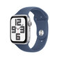 Apple Watch SE GPS 40mm Silver Aluminium Case with Denim Sport Band - M/L MXED3ET/A hinta ja tiedot | Älykellot | hobbyhall.fi