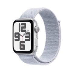 Apple Watch SE GPS 40mm Silver Aluminium Case with Blue Cloud Sport Loop MXEE3ET/A hinta ja tiedot | Älykellot | hobbyhall.fi