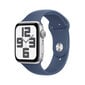 Apple Watch SE GPS 44mm Silver Aluminium Case with Denim Sport Band - M/L MXER3ET/A hinta ja tiedot | Älykellot | hobbyhall.fi