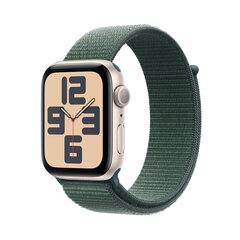 Apple Watch SE GPS 44mm Starlight Aluminium Case with Lake Green Sport Loop MXEW3ET/A hinta ja tiedot | Älykellot | hobbyhall.fi