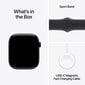 Apple Watch Series 10 GPS 46mm Jet Black Aluminium Case with Black Sport Band - M/L MWWQ3ET/A hinta ja tiedot | Älykellot | hobbyhall.fi