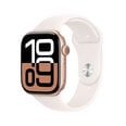 Apple Watch Series 10 GPS 46mm Rose Gold Aluminium Case with Light Blush Sport Band - M/L MWWU3ET/A