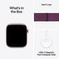 Apple Watch Series 10 GPS 42mm Rose Gold Aluminium Case with Plum Sport Loop MWWK3ET/A hinta ja tiedot | Älykellot | hobbyhall.fi