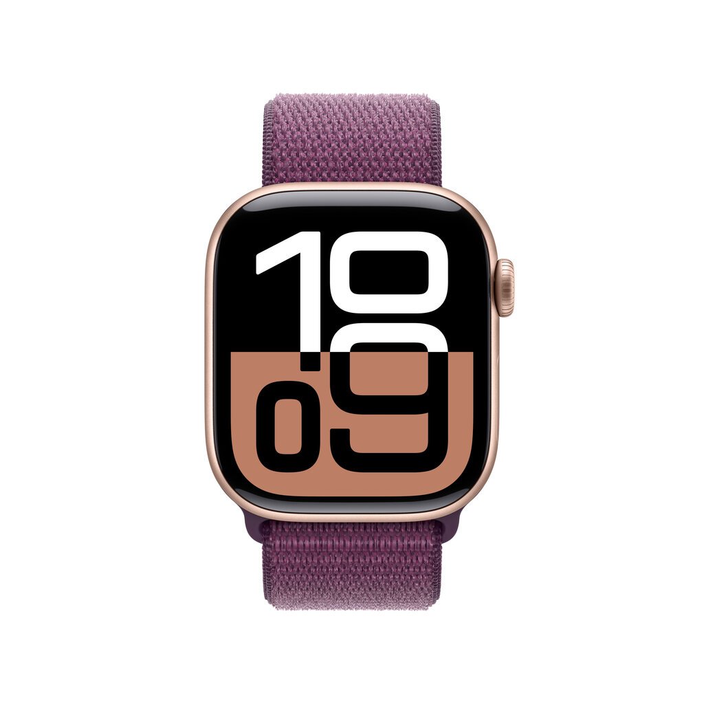 Apple Watch Series 10 GPS 42mm Rose Gold Aluminium Case with Plum Sport Loop MWWK3ET/A hinta ja tiedot | Älykellot | hobbyhall.fi