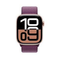 Apple Watch Series 10 GPS 46mm Rose Gold Aluminium Case with Plum Sport Loop MWWV3ET/A hinta ja tiedot | Älykellot | hobbyhall.fi