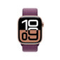 Apple Watch Series 10 GPS + Cellular 42mm Rose Gold Aluminium Case with Plum Sport Loop MWXC3ET/A hinta ja tiedot | Älykellot | hobbyhall.fi