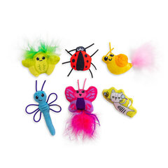 Lelut kissoille Cute as a Bug, 6 kpl. hinta ja tiedot | Kissan lelut | hobbyhall.fi