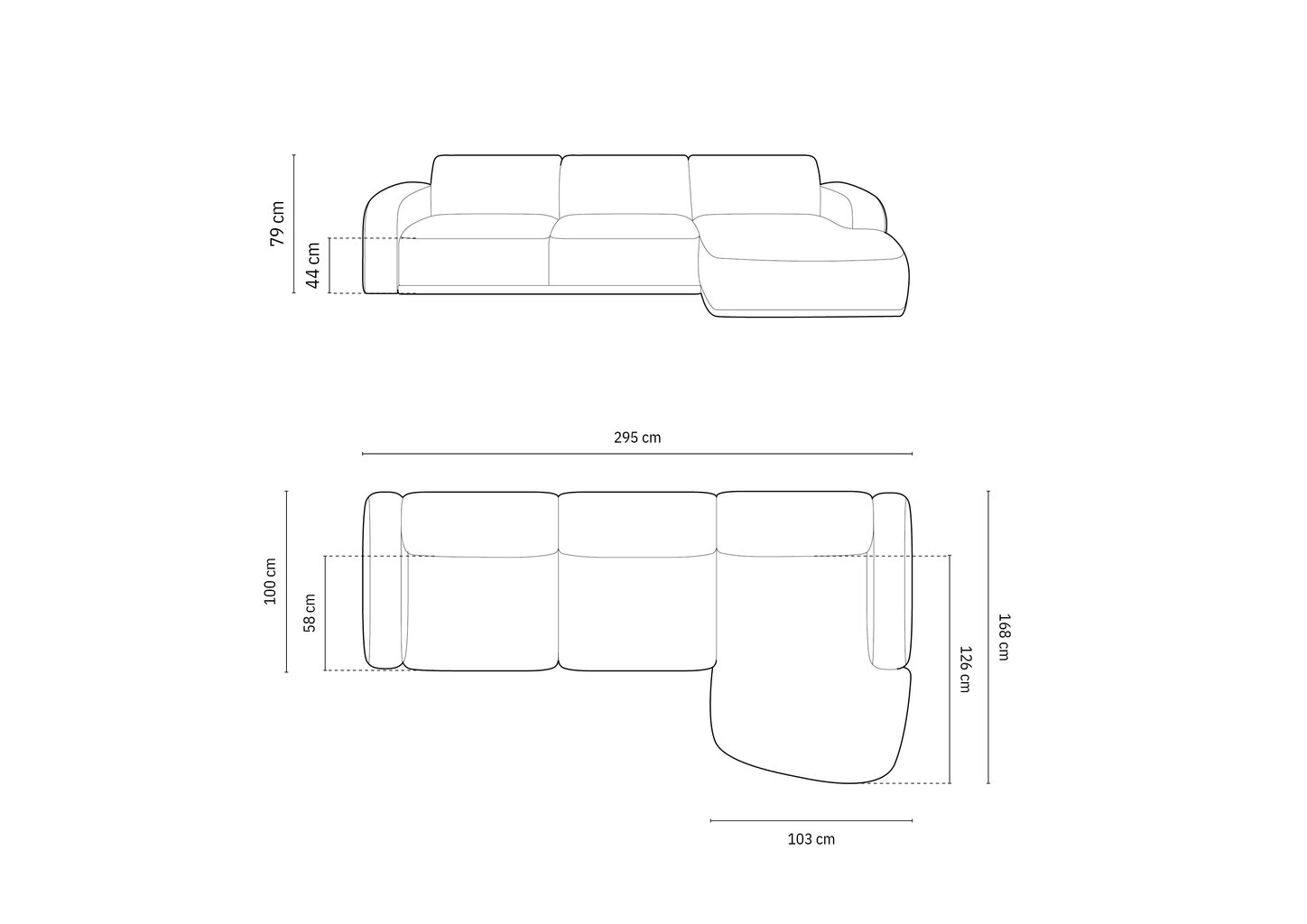 Pehmeä kulma Micadoni Erin, 295x168x79 cm, vaaleanpunainen hinta ja tiedot | Kulmasohvat ja divaanisohvat | hobbyhall.fi