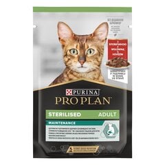 Purina Pro Plan Sterilised naudanlihaa ja kanaa sisältävä märkäruoka steriloiduille kissoille, 10x85 g hinta ja tiedot | Kissanruoka | hobbyhall.fi