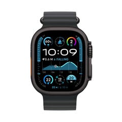 Apple Watch Ultra 2 GPS + Cellular 49mm Black Titanium Case with Black Ocean Band MX4P3UL/A hinta ja tiedot | Älykellot | hobbyhall.fi