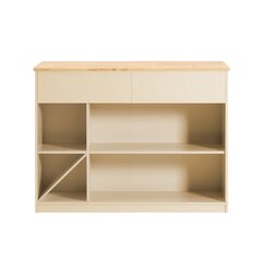 Keittiösaareke, KNL04, 120 x 60 x 90 cm, beige hinta ja tiedot | Keittiön kaapit | hobbyhall.fi