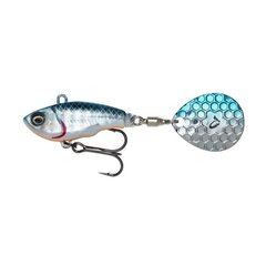 SavageGear Fat Tail Spin 6,5cm/16g/2-4m Sininen hopea hinta ja tiedot | Vieheet ja uistimet | hobbyhall.fi