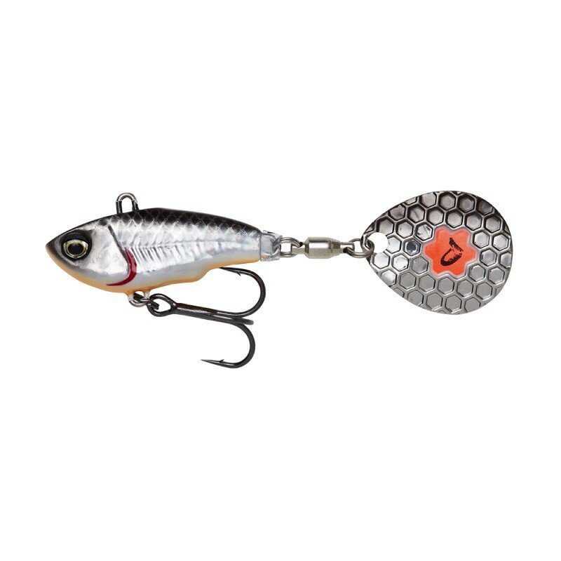 SavageGear Fat Tail Spin 5,5cm/9g/1-2m Dirty Silver hinta ja tiedot | Vieheet ja uistimet | hobbyhall.fi