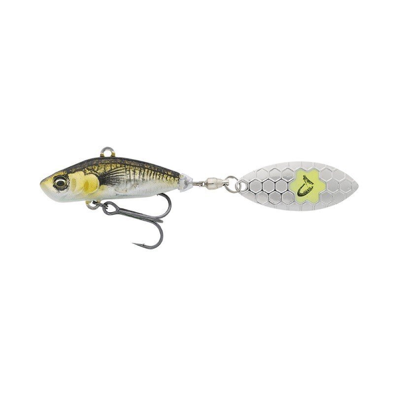 SavageGear 3D Sticklebait Tailspin 8cm/18g/2-6m Green Silver Ayu hinta ja tiedot | Vieheet ja uistimet | hobbyhall.fi