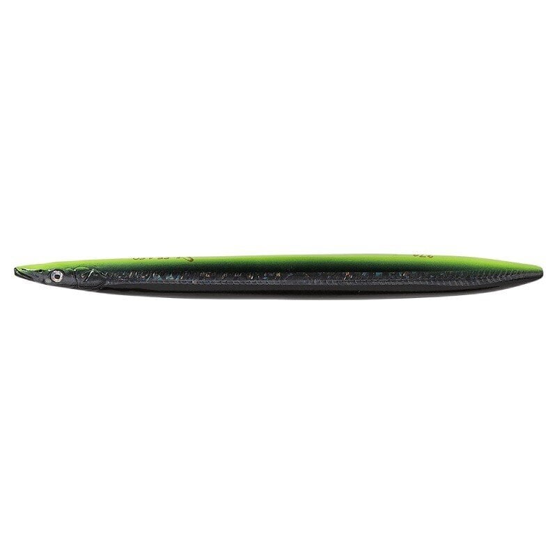 SavageGear 3D Line Thru Sandeel 12,5cm/19g/0-1m Black Yellow Glow hinta ja tiedot | Vieheet ja uistimet | hobbyhall.fi