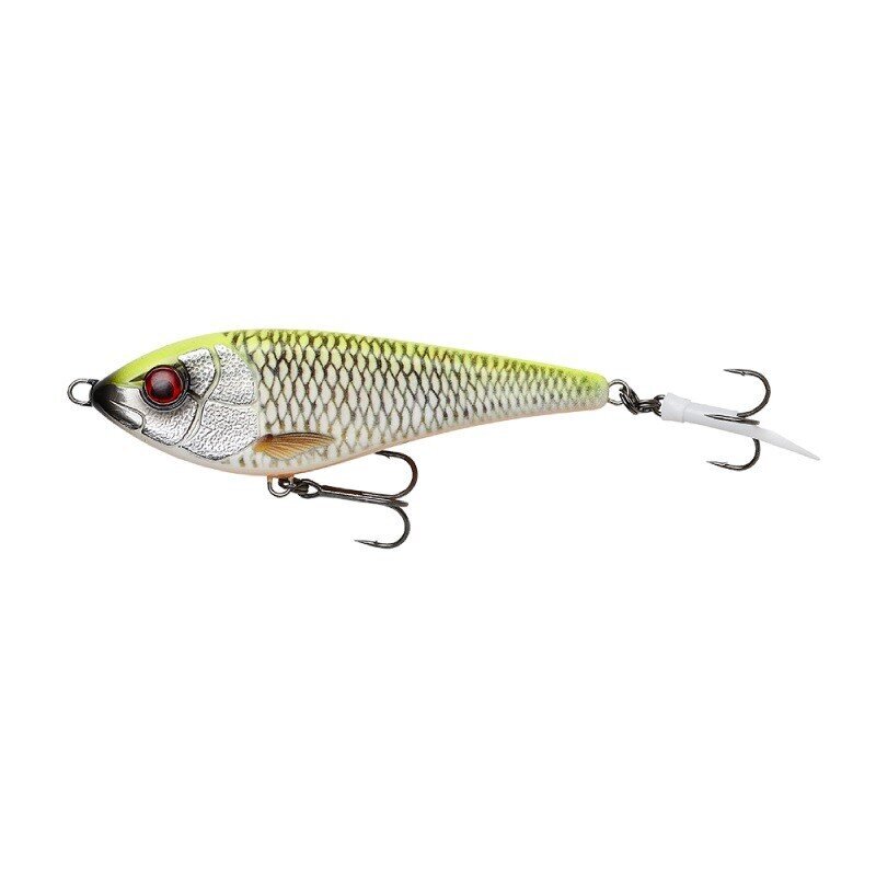 SavageGear Deviator Swim 14cm/70g/0,5-1m Lemon Roach hinta ja tiedot | Vieheet ja uistimet | hobbyhall.fi